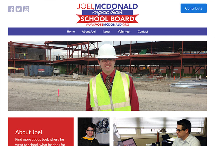 Vote McDonald Web Design and Web Development by Joel McDonald